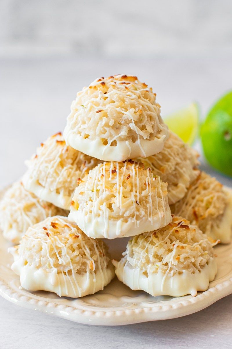 Lime Coconut Macaroons