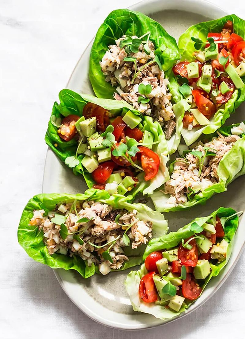 Spicy Tuna Lettuce Wraps