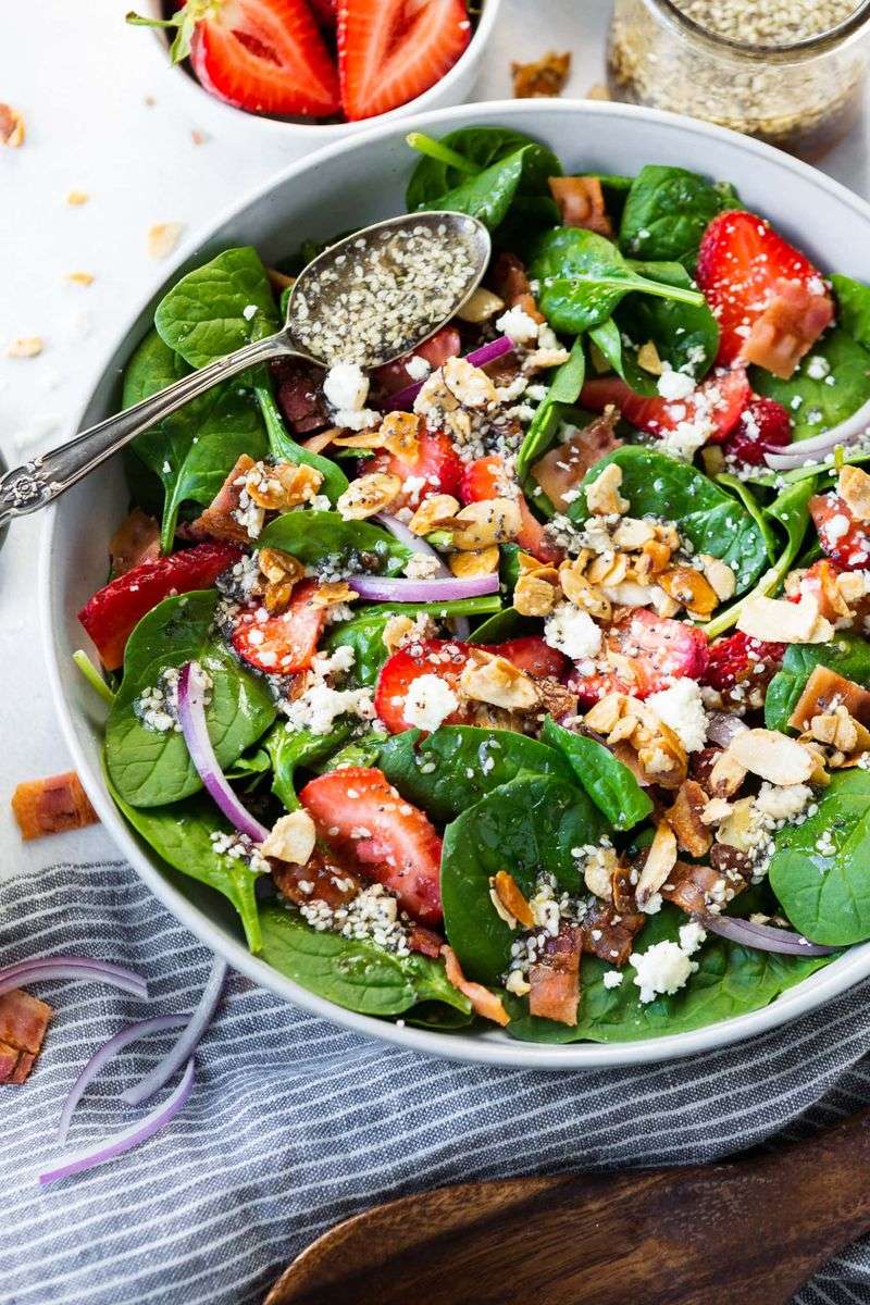 Strawberry Spinach Salad With Poppy Seed Dressing