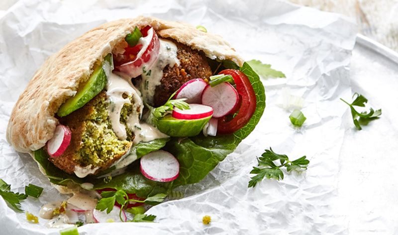 Stuffed Pita Pockets with Falafel