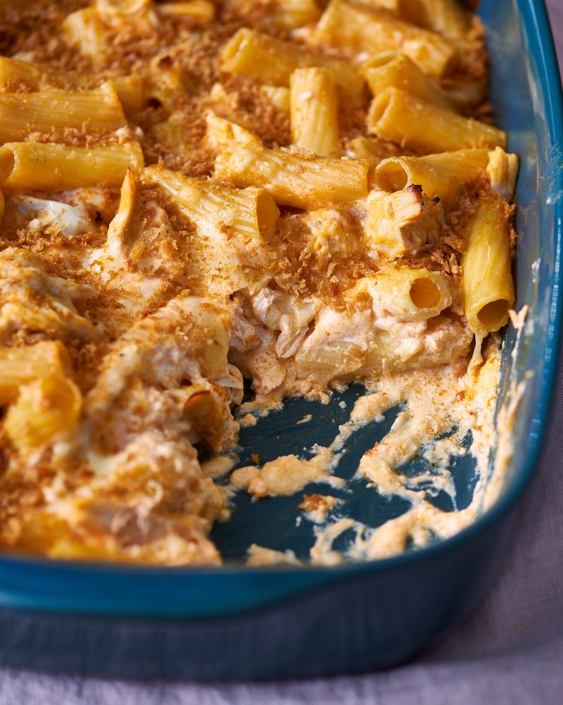 Buffalo Chicken Pasta Bake