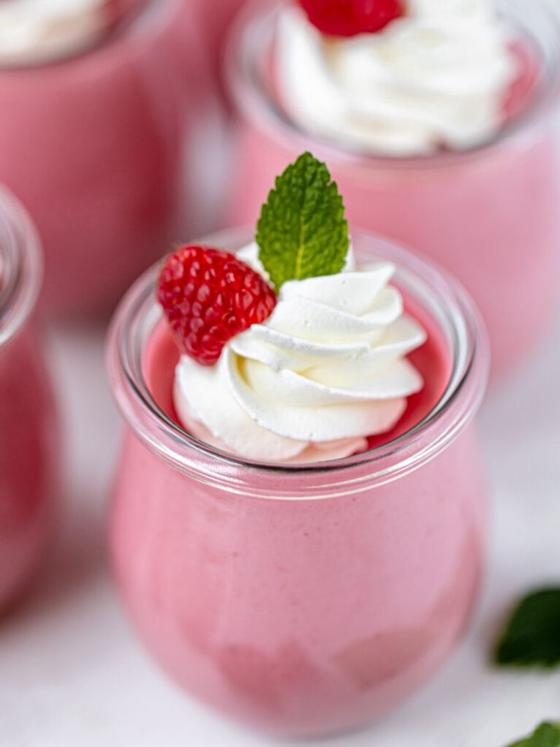 Raspberry Yoghurt Mousse