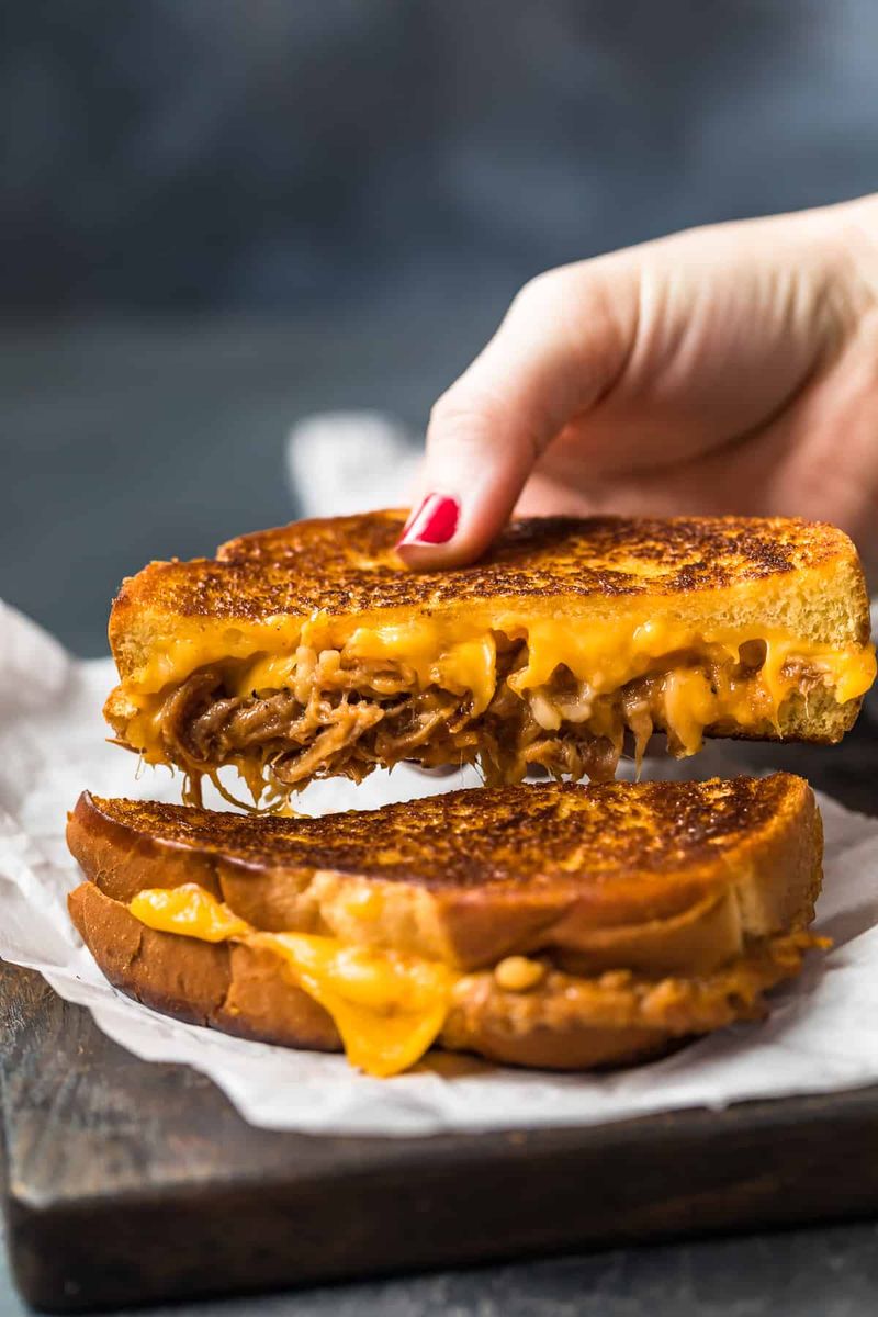 Pulled Pork and Coleslaw Toastie