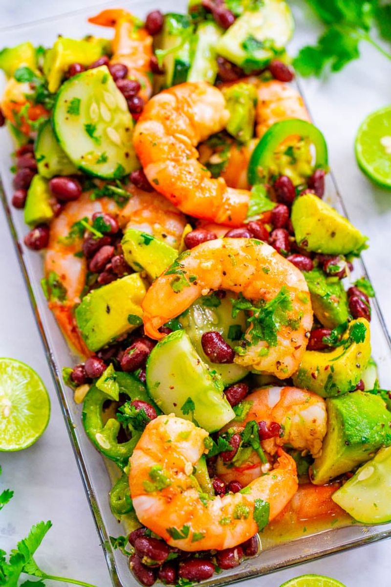 Shrimp and Avocado Salad with Lime Dressing