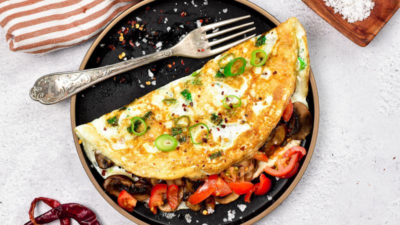 Egg White Veggie Omelette