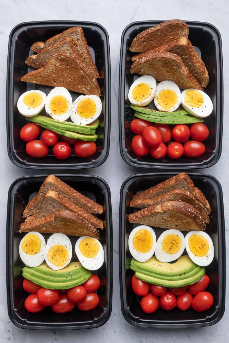 Hard-Boiled Egg and Avocado Bento Box