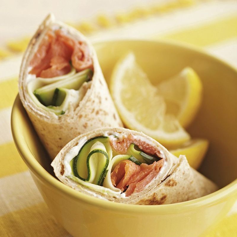 Smoked Salmon and Cream Cheese Wrap