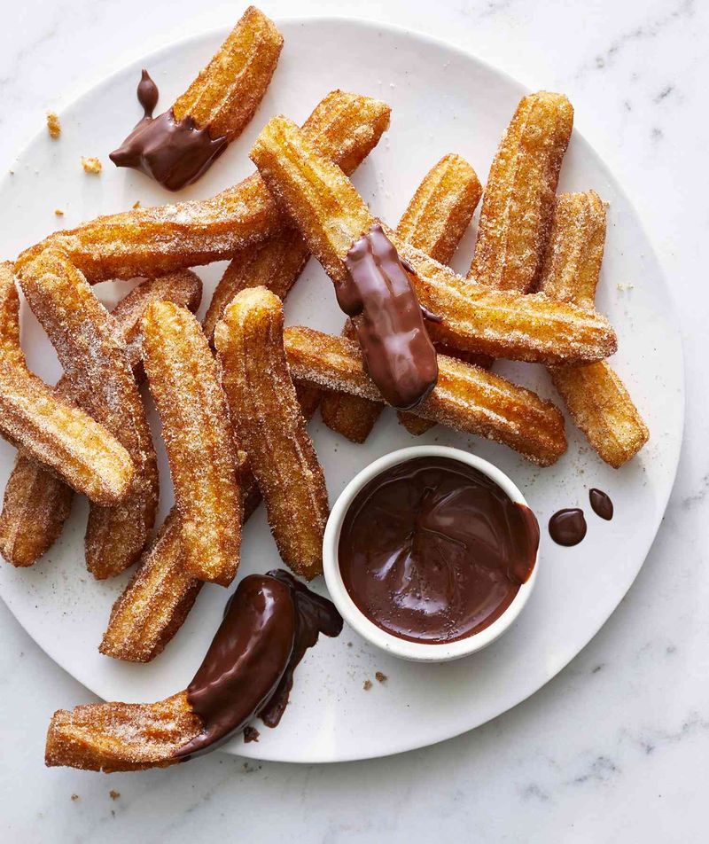 Churros with Chocolate Dipping Sauce