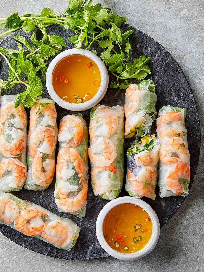 Prawn and Mango Summer Rolls