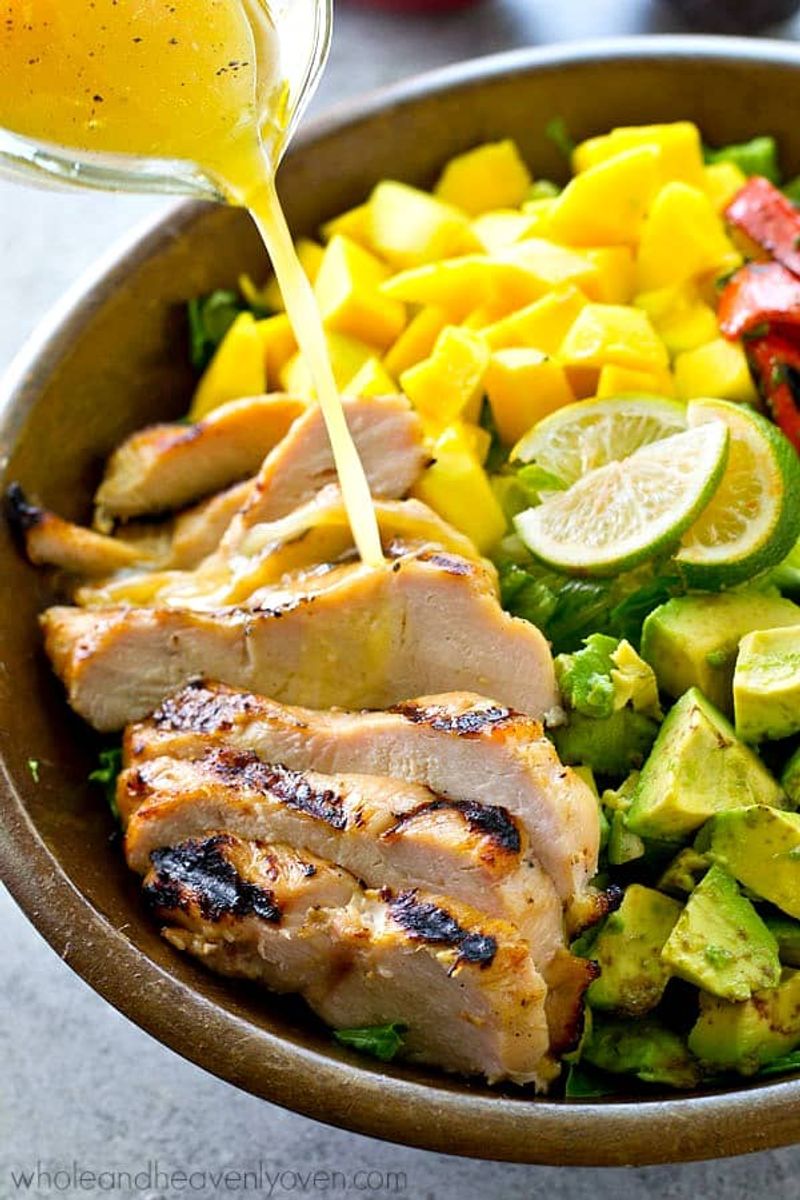 Mango Chicken Salad with Lime Dressing