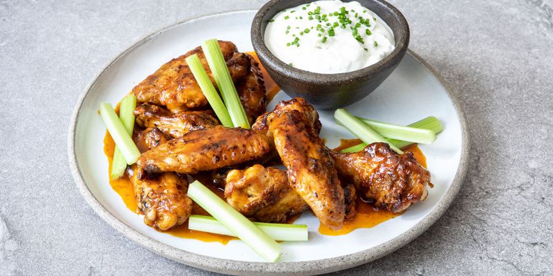 Buffalo Chicken Wings with Blue Cheese Dip