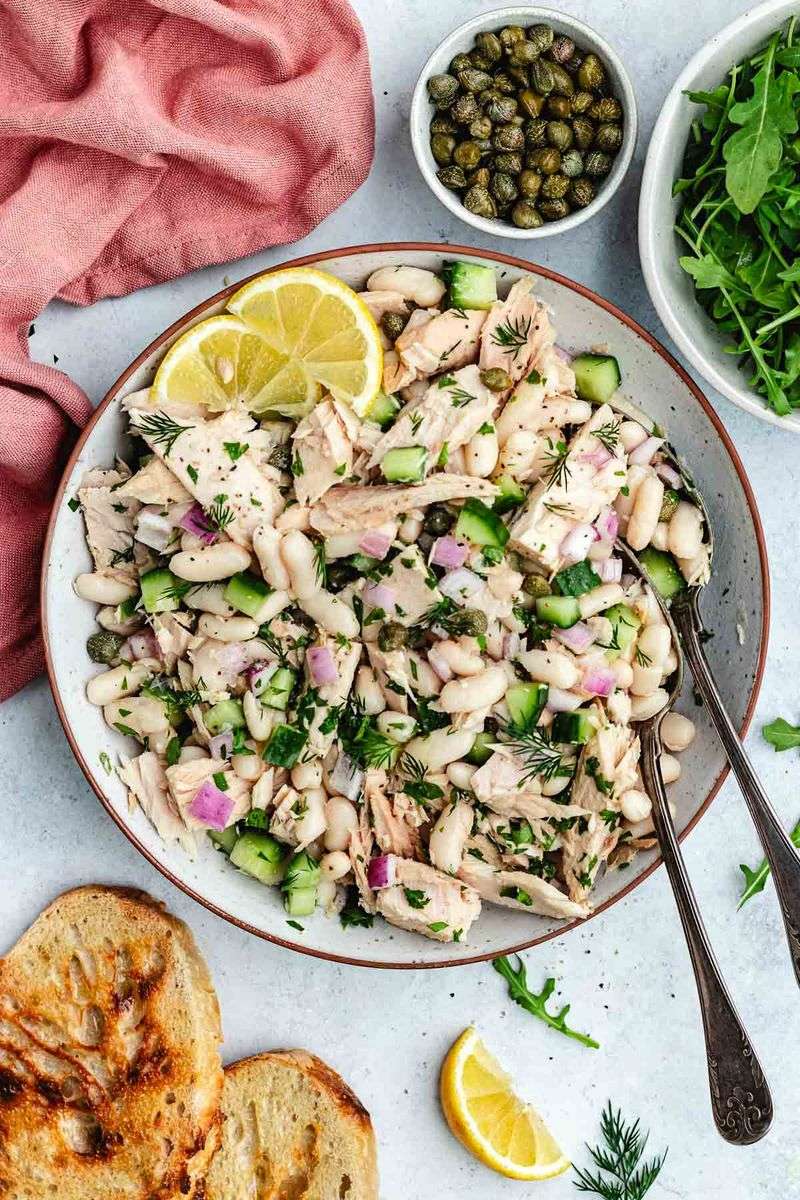 White Bean and Tuna Salad with Capers
