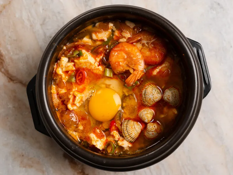 Haemul Sundubu (Seafood Soft Tofu Stew)