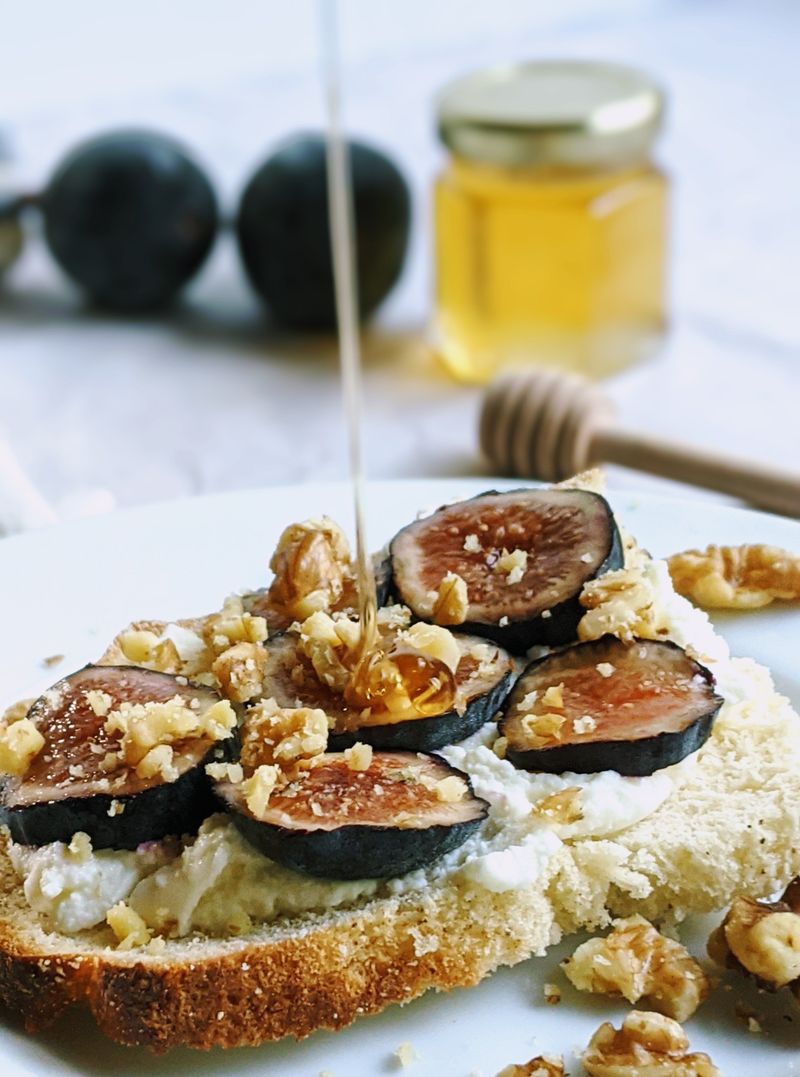Ricotta, Honey, and Walnut Toastie