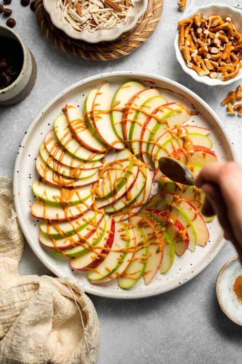 Apple Slices With Almond Butter