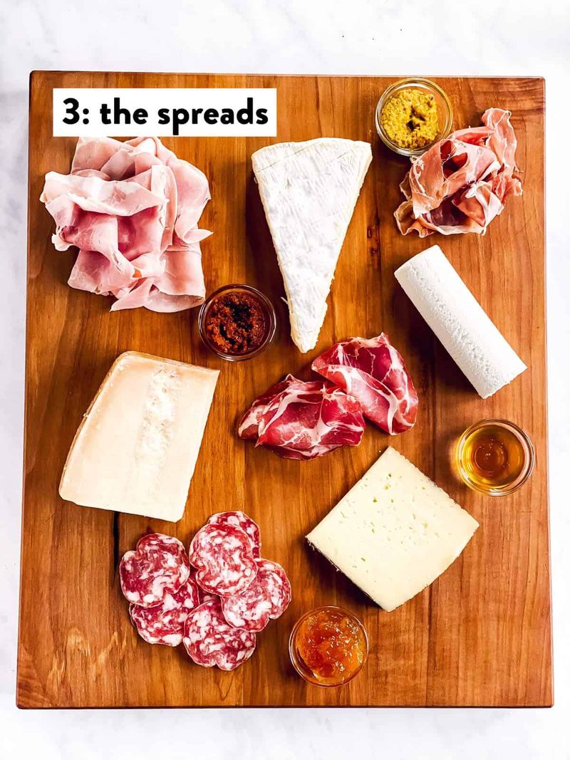 Cold Cuts and Cheese Board for Breakfast