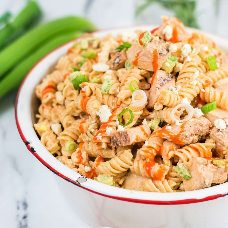 Buffalo Chicken Pasta Salad