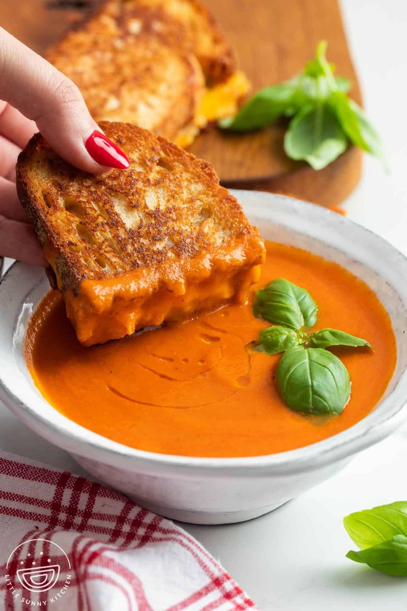 Grilled Cheese with Tomato Soup