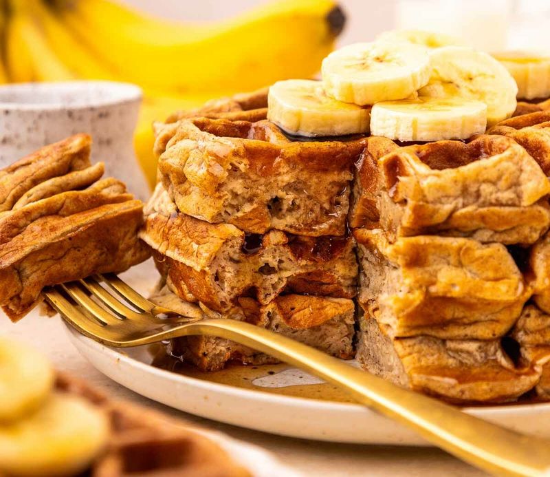 Frozen Waffle with Nut Butter and Banana