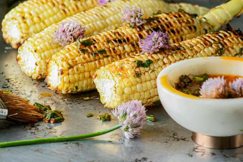 Grilled Corn on the Cob with Chili Butter