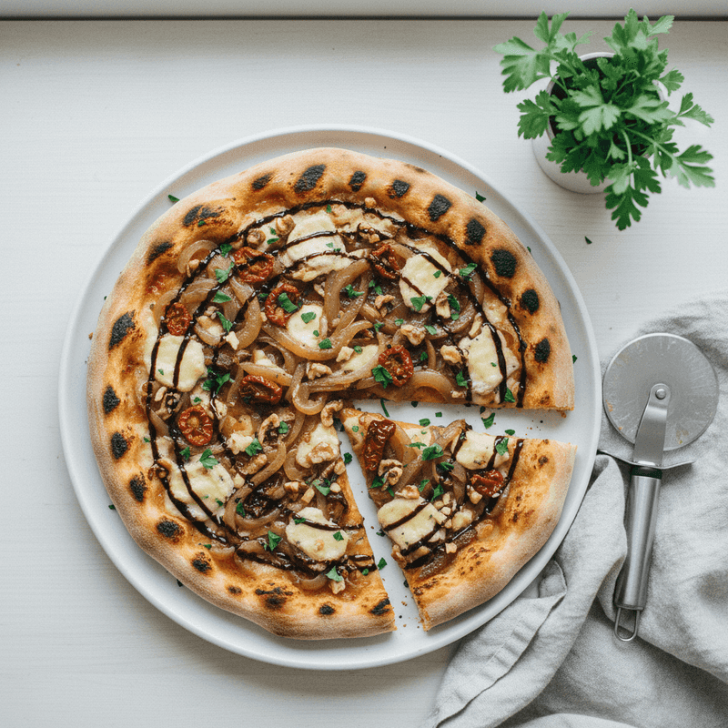 Rustic Garden Vegetable Pizza