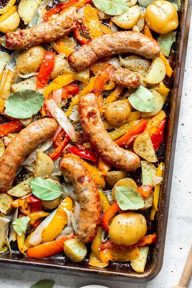 Sausage and Pepper Sheet Pan Supper