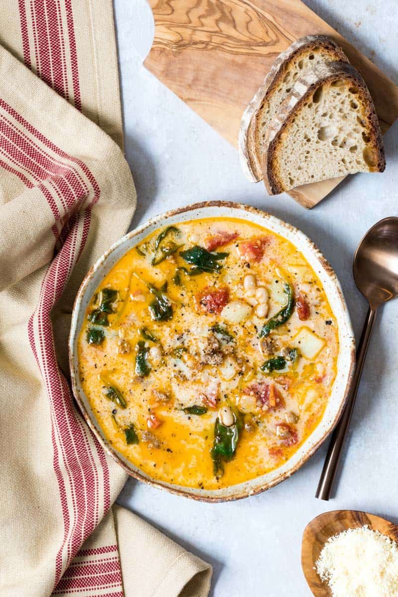 Creamy Tuscan White Bean Soup