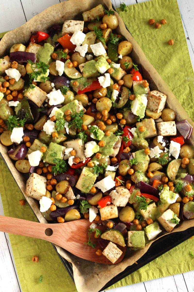 Mediterranean Chickpea Sheet Pan