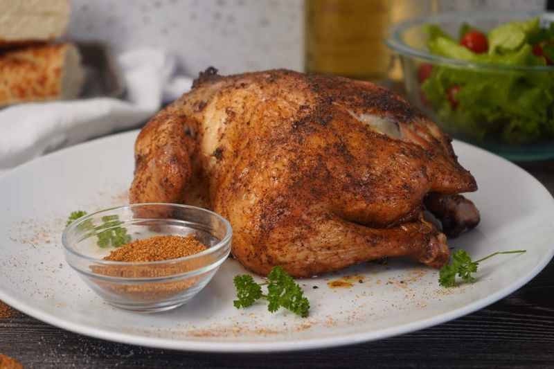 Smoked Hot Honey Whole Chicken