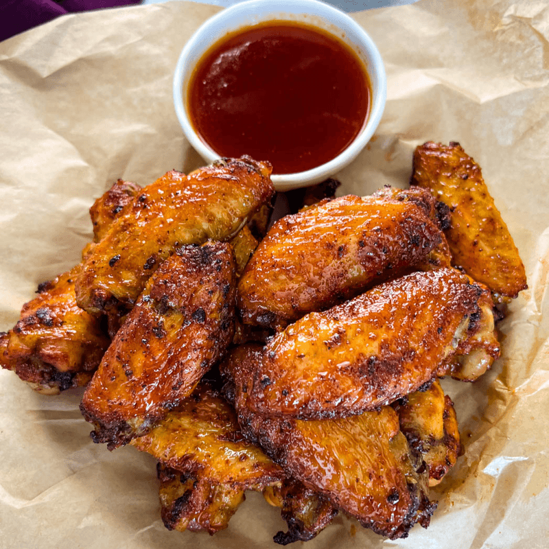 Hot Honey BBQ Chicken Wings