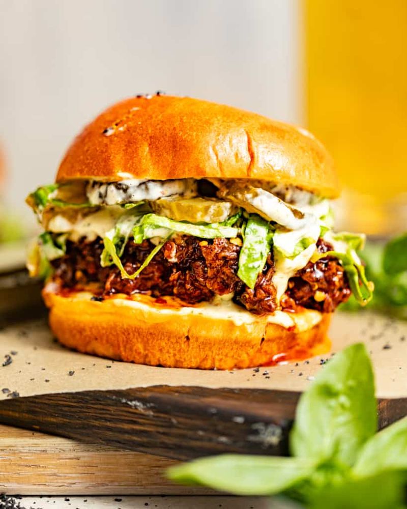 Hot Honey Chicken Burger with Pickled Slaw