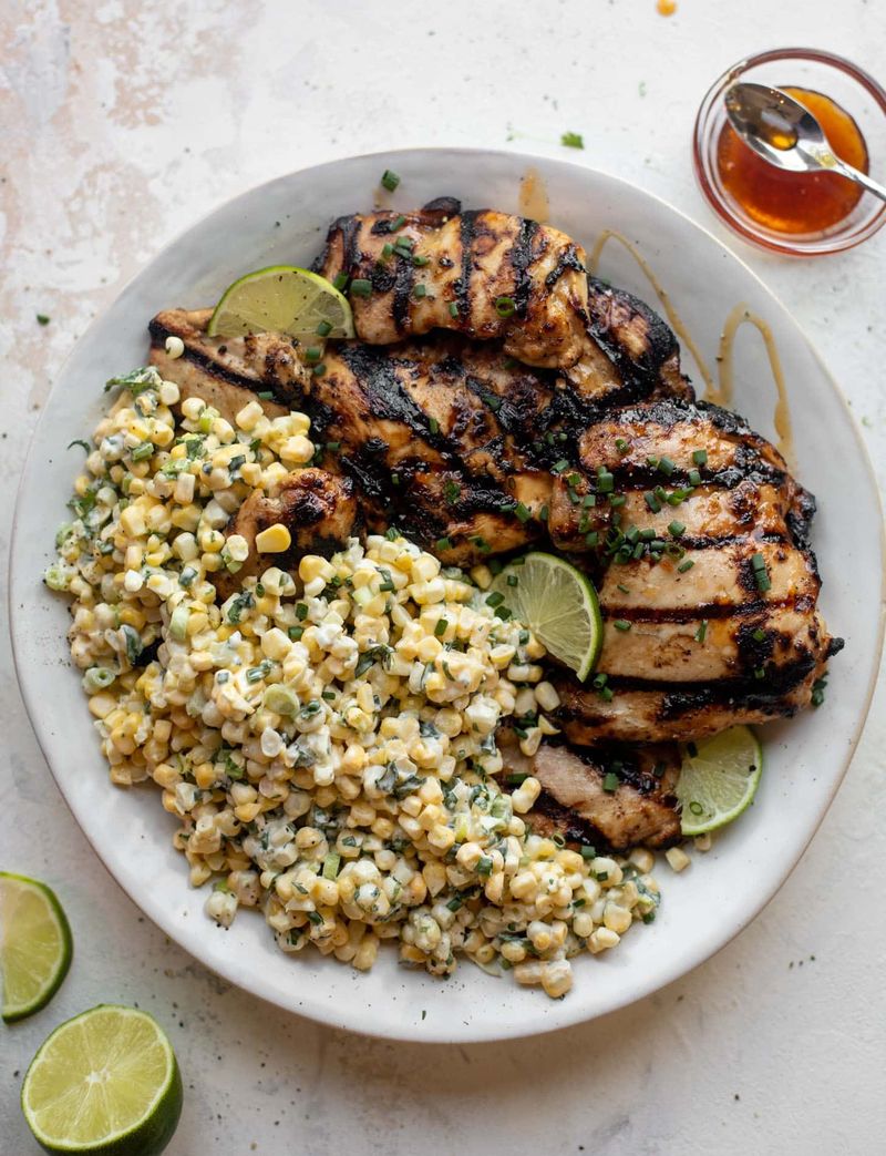 Hot Honey Chicken Corn on the Cob Platter