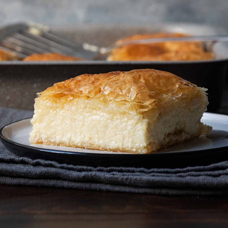 Galaktoboureko (Custard-Filled Phyllo Pastry)