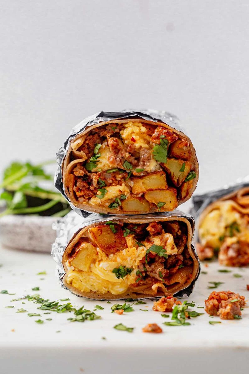 Chorizo and Egg Breakfast Wrap