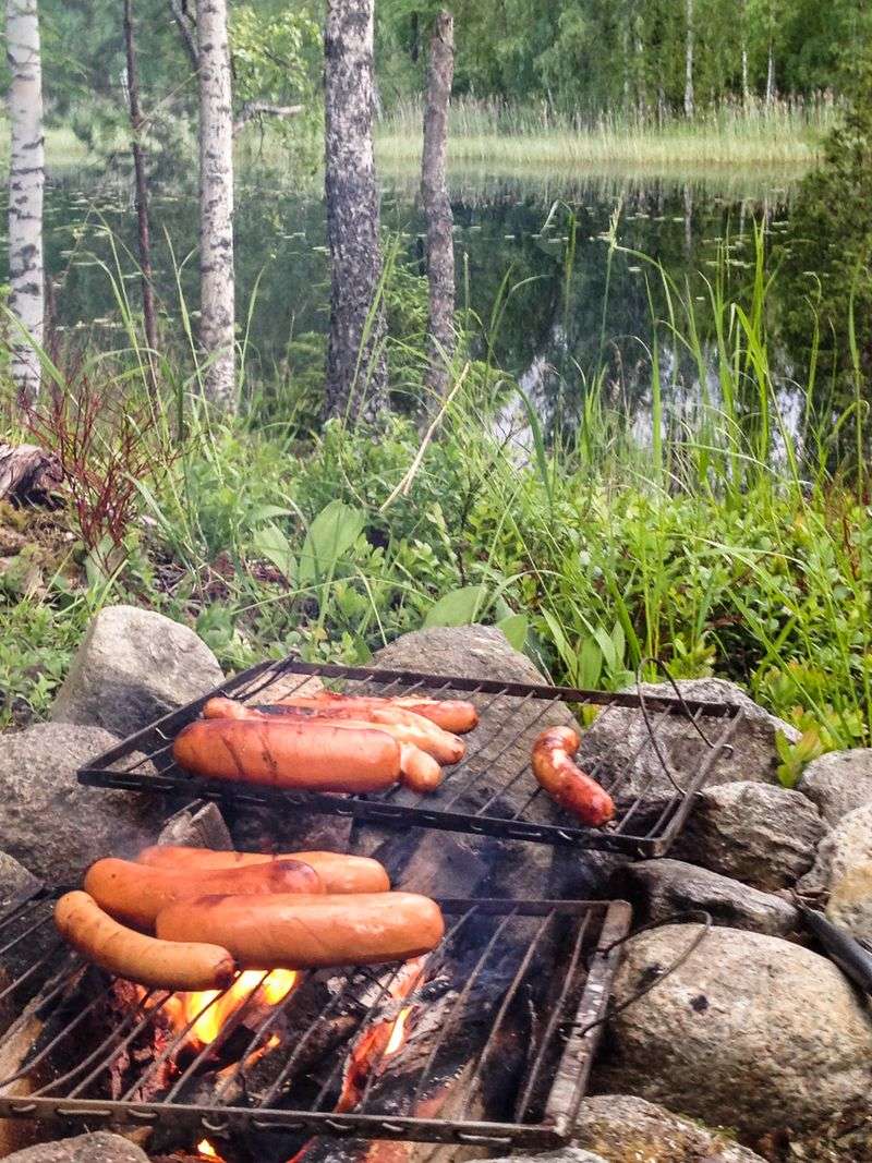 Finland's Midsummer Sausage Grilling