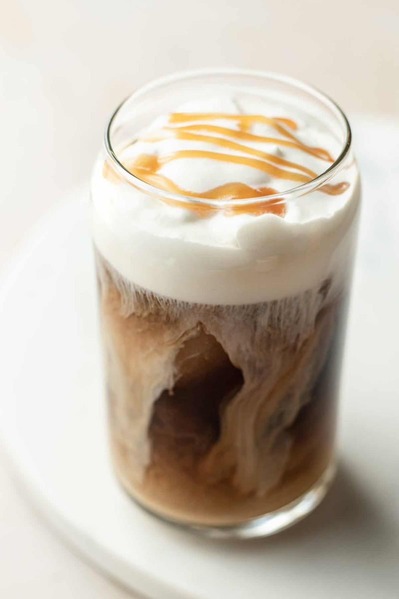 Salted Caramel Cold Foam Iced Coffee