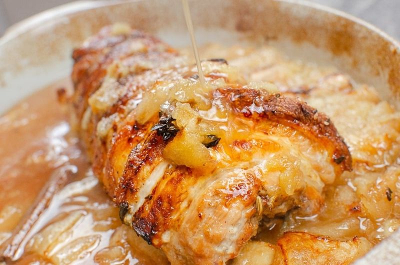 Slow-Braised Pork Belly with Cider