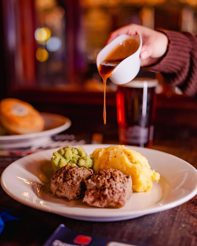 Faggots and Mushy Peas