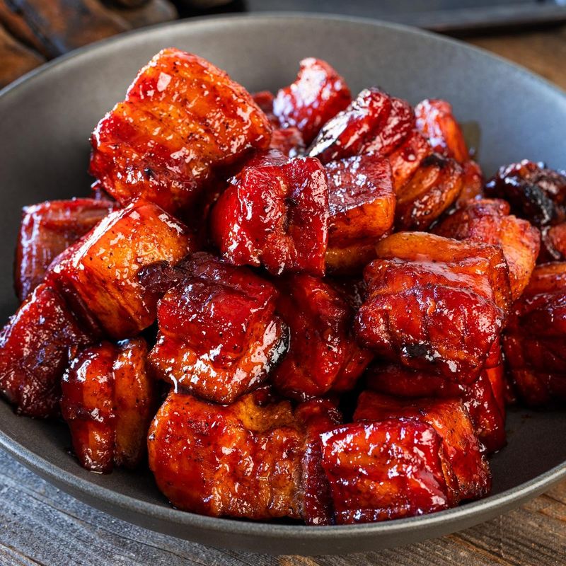 Smoked BBQ Pork Belly Burnt Ends