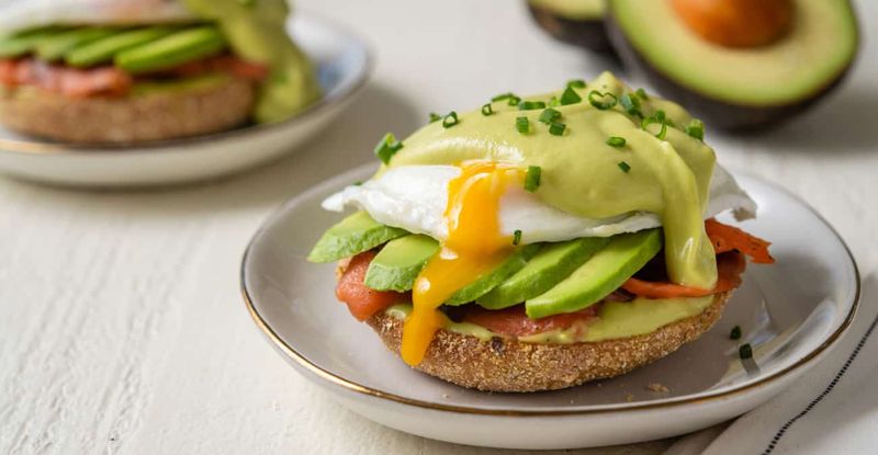 Eggs Benedict With Avocado Hollandaise