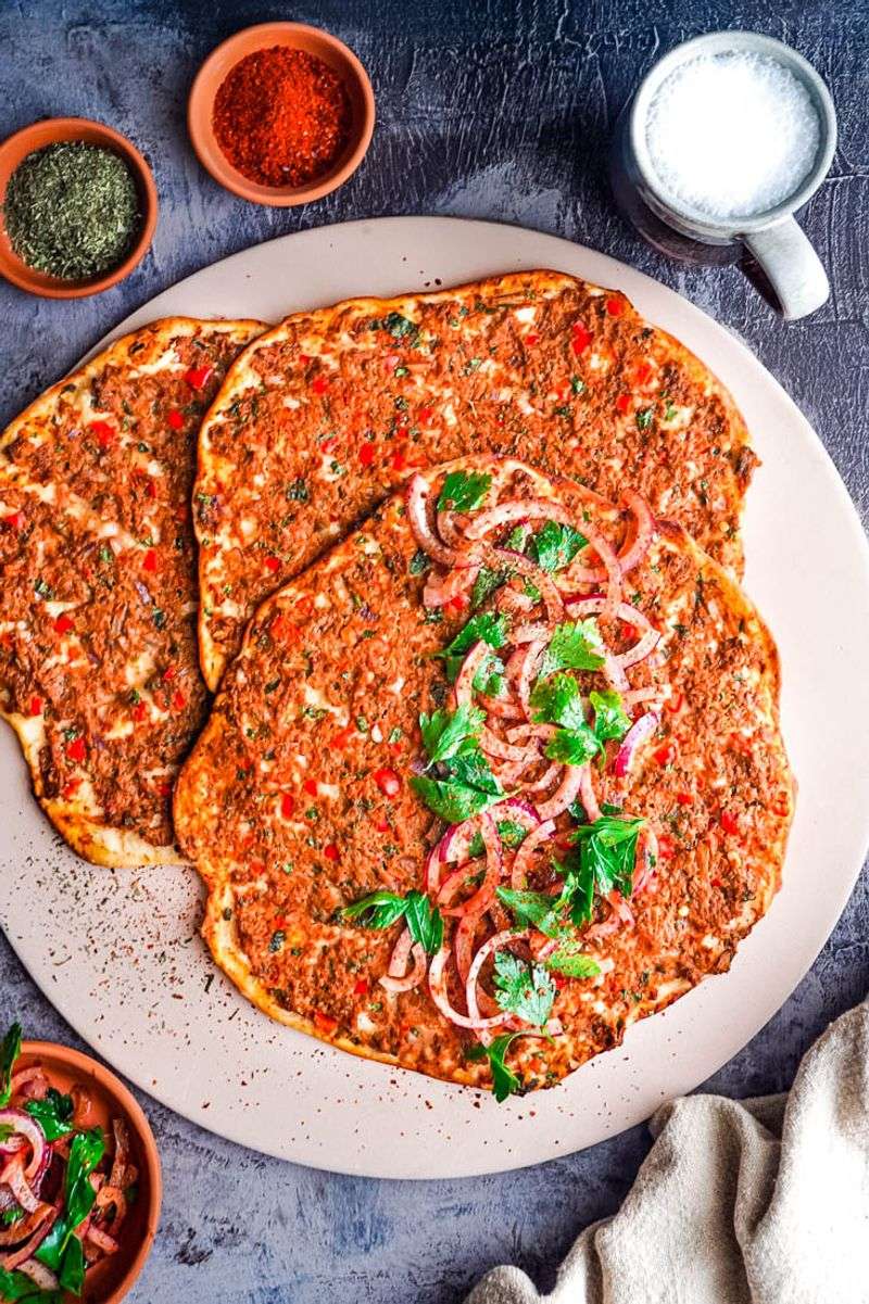 Lahmacun (Turkish Flatbread Pizza)