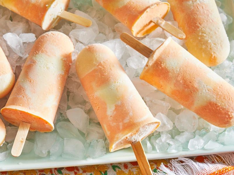 Vanilla Bean Creamsicle Lollies