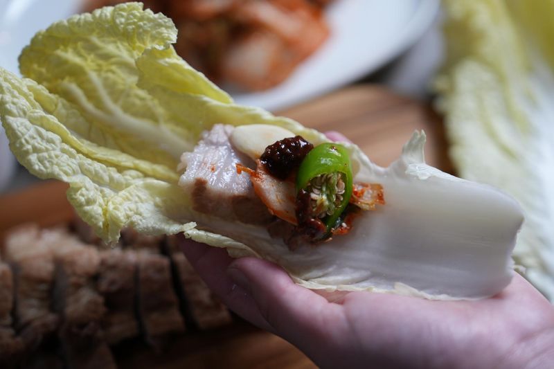 Bossam (Boiled Pork Wraps)