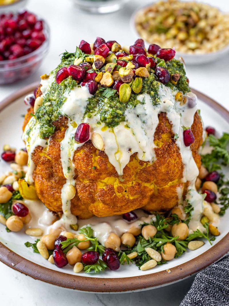 Spiced Cauliflower Roast (Whole Roasted Cauliflower)