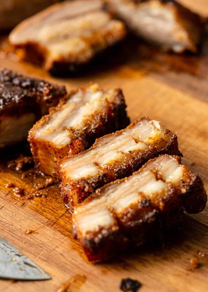 Crispy Pork Belly With Chili Caramel