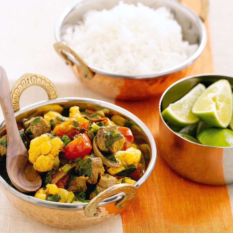 Lamb Mince and Cauliflower Curry