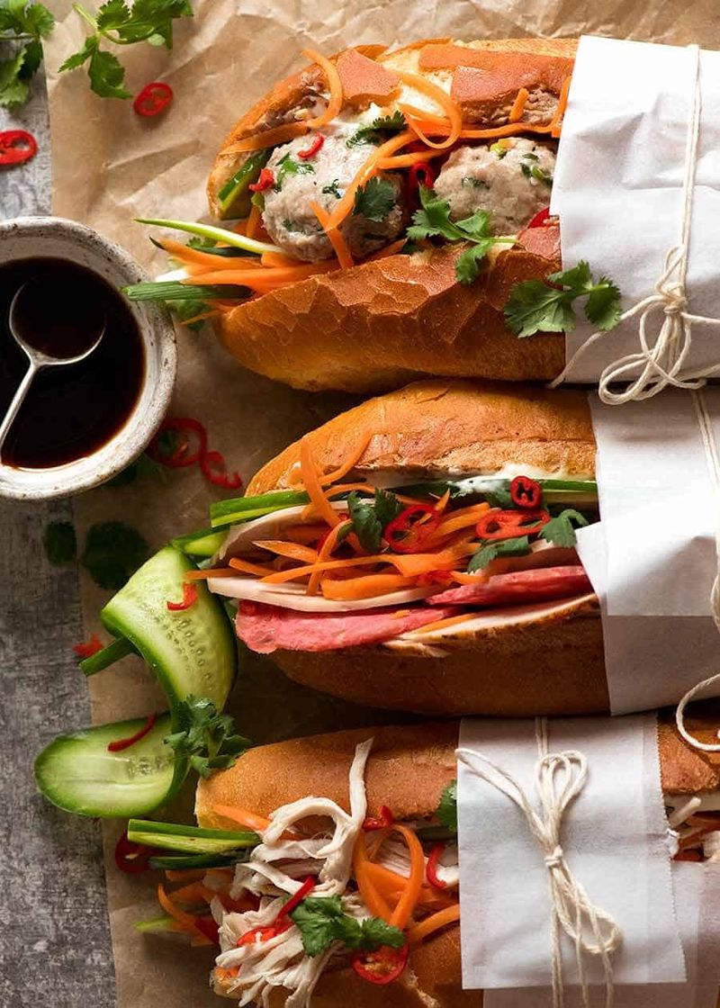 Lamb Mince Banh Mi Sandwich