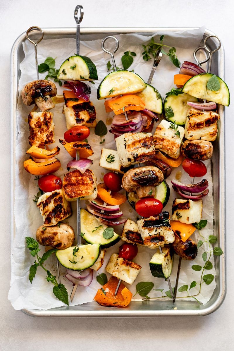 Skewer It With Veggies for the Oven