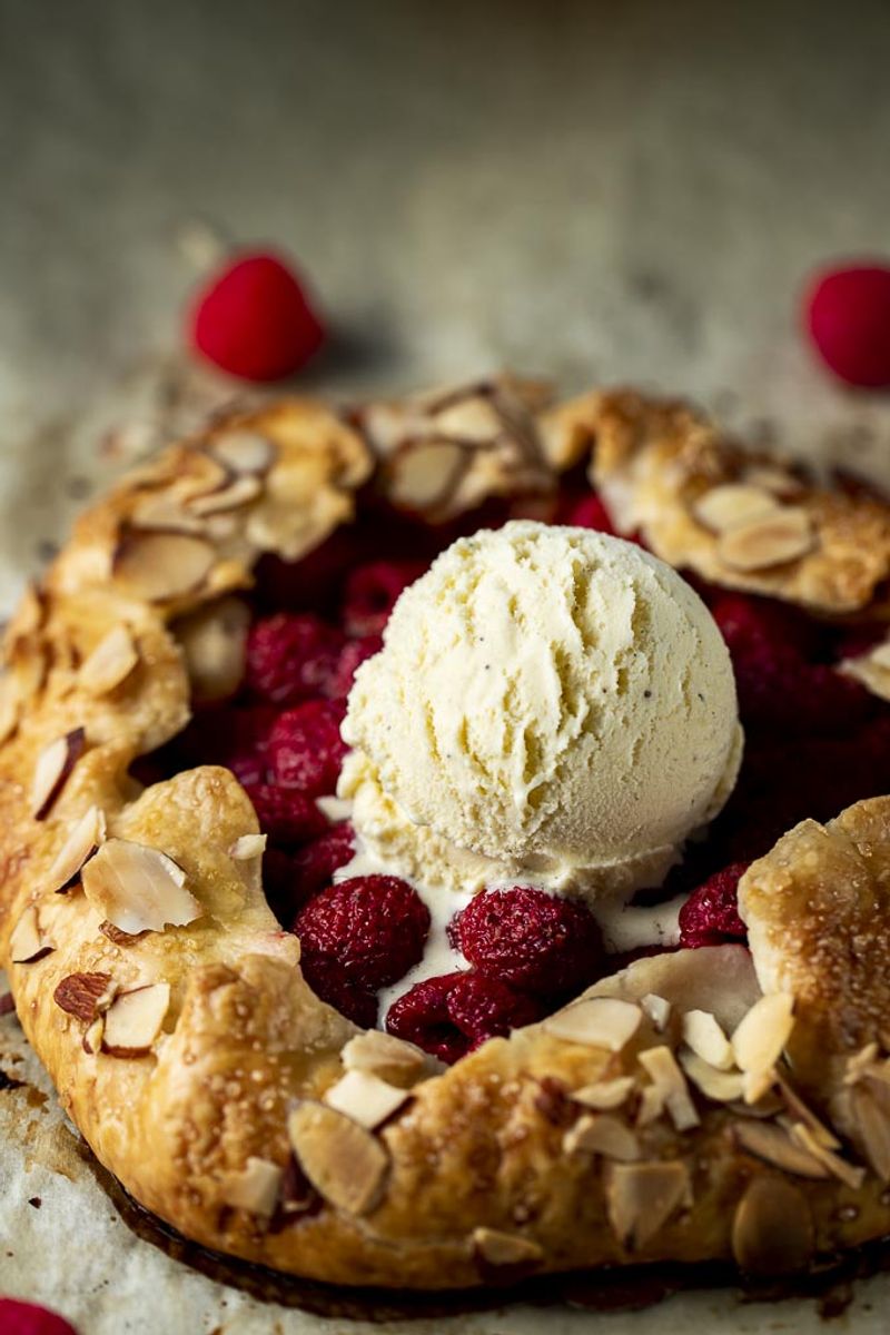 Raspberry Almond Galette