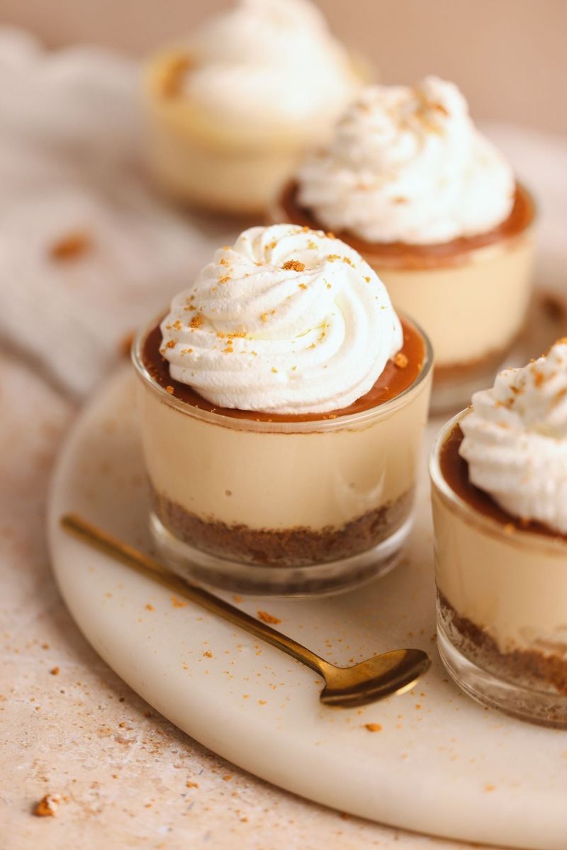Salted Caramel No Bake Cheesecake Cups